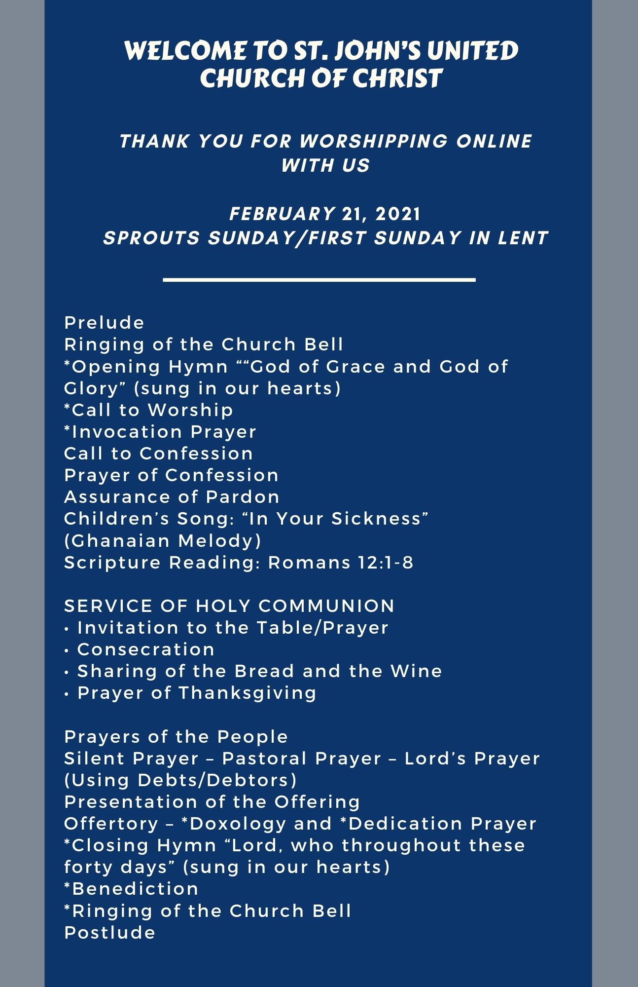 Online Order of Worship-2021-02-21