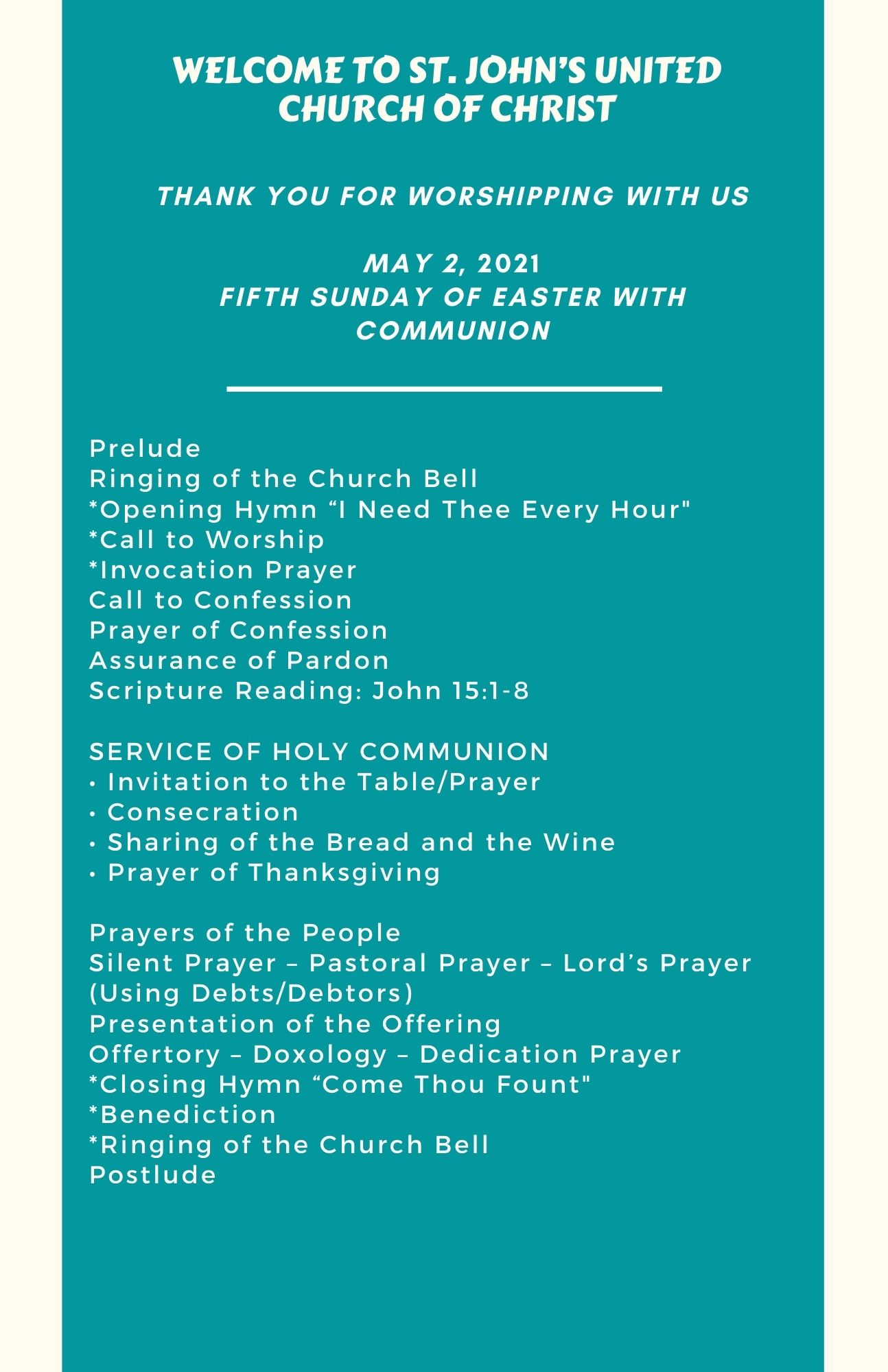 2021-05-02_Online Order of Worship